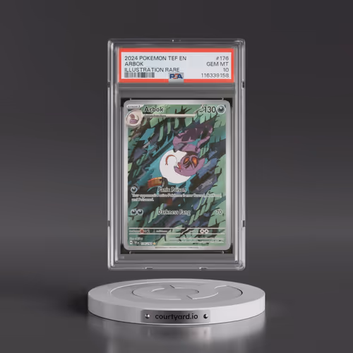 2024 Pokémon Tef EN-Temporal Forces #176 Arbok - Illustration Rare (PSA 10 GEM MINT)