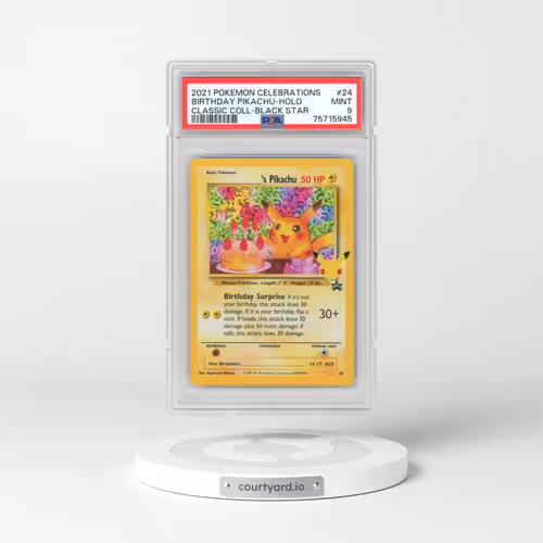 2021 Pokémon Celebrations Classic Collection #24 Birthday Pikachu - Holo (PSA 9 MINT)