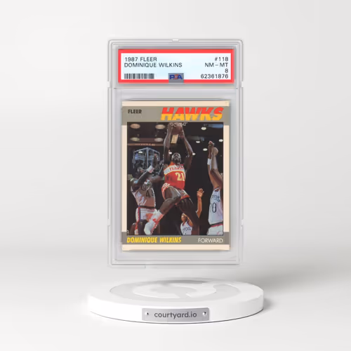 1987 Fleer #118 Dominique Wilkins (PSA 8 NM-MT)