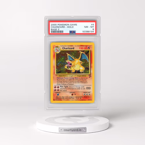 2000 Pokémon Game Base II #4 Charizard - Holo (PSA 8 NM-MT)