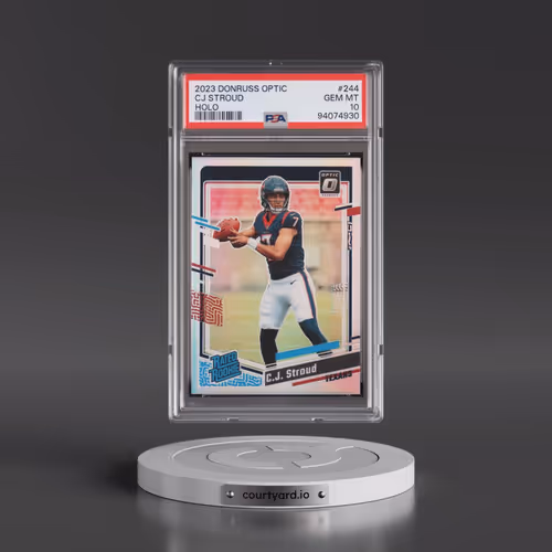 2023 Panini Donruss Optic #244 CJ Stroud - Holo (PSA 10 GEM MINT)
