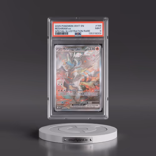 2025 Pokémon Wht EN-White Flare #166 Reshiram EX - Holo Special Illustration Rare (PSA 9 MINT)