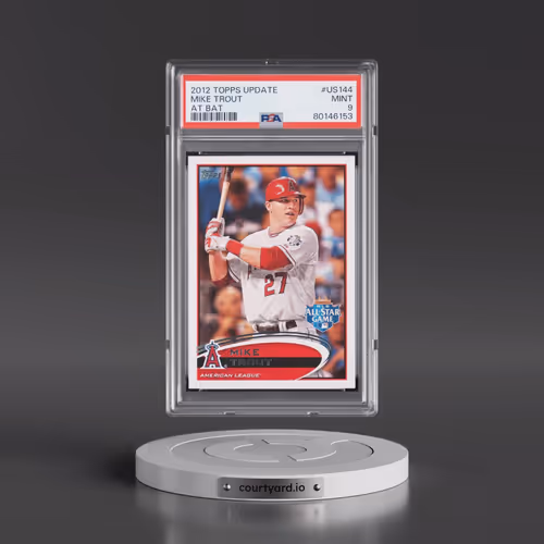 2012 Topps Update #US144 Mike Trout - At Bat (PSA 9 MINT)