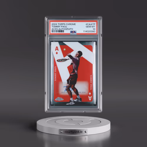2024 Topps Chrome Tennis Aces Autographs #CAATP Tommy Paul (PSA 10 GEM MINT)