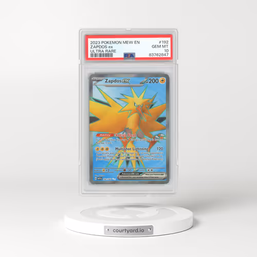 2023 Pokémon Mew EN-151 #192 Zapdos EX - Holo Ultra Rare (PSA 10 GEM MINT)
