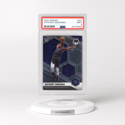 2020 Panini Mosaic #201 Anthony Edwards (PSA 9 MINT)