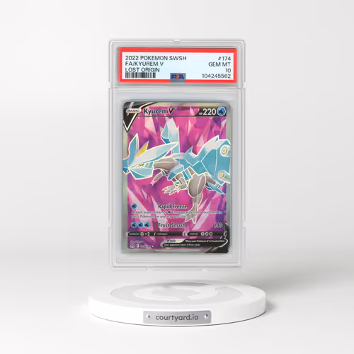 2022 Pokémon Sword & Shield Lost Origin #174 Kyurem V - Holo Full Art (PSA 10 GEM MINT)