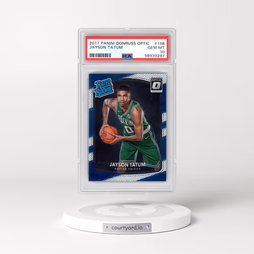 2017 Panini Donruss Optic #198 Jayson Tatum (PSA 10 GEM MINT)