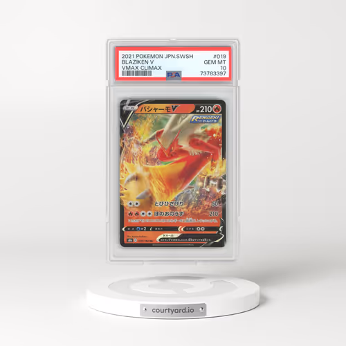 2021 Pokémon Sword & Shield Vmax Climax #019 Blaziken V - Holo (PSA 10 GEM MINT)