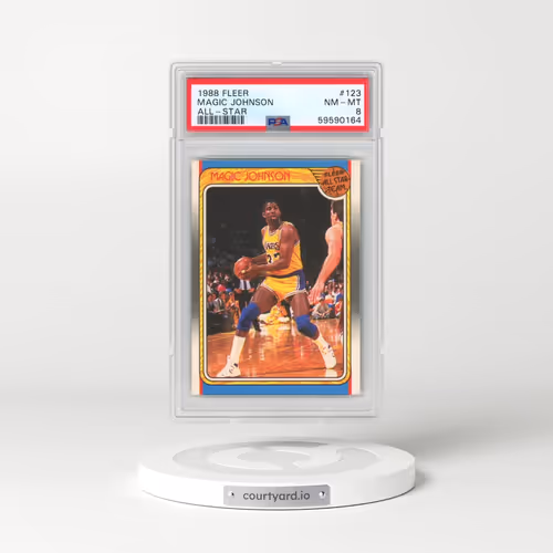 1988 Fleer #123 Magic Johnson - All-Star (PSA 8 NM-MT)