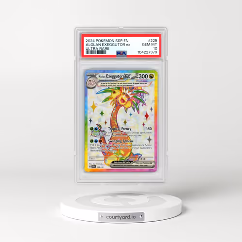 2024 Pokémon Ssp EN-Surging Sparks #225 Alolan Exeggutor EX - Holo Ultra Rare (PSA 10 GEM MINT)