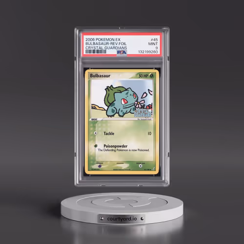 2006 Pokémon EX Crystal Guardians #45 Bulbasaur - Reverse Foil (PSA 9 MINT)