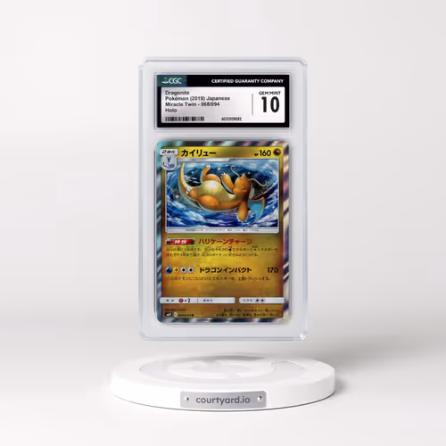 2019 Miracle Twin #068/094 Dragonite - Holo (CGC 10 GEM MINT)