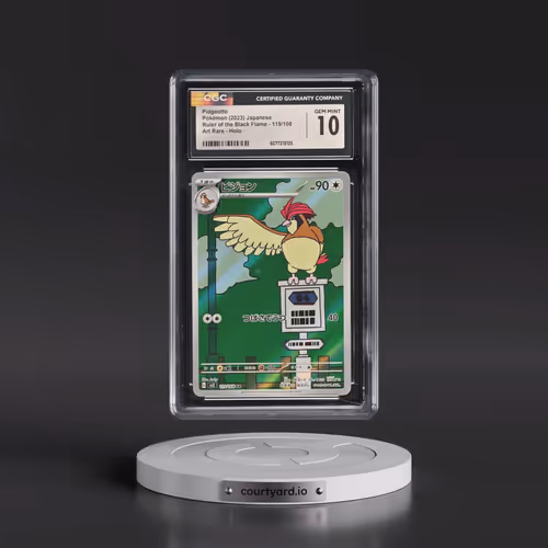 2023 Ruler of the Black Flame #119/108 Pidgeotto - Art Rare Holo (CGC 10 GEM MINT)
