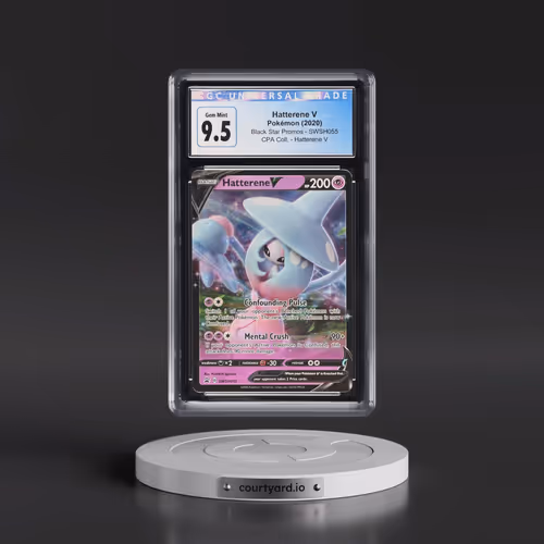 2017 Black Star Promos - Sword & Shield #SWSH055 Hatterene V - Holo Champion's Path Coll. - Hatteren