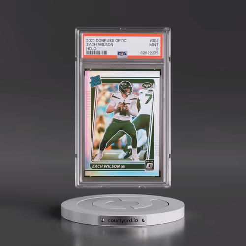 2021 Panini Donruss Optic #202 Zach Wilson - Holo (PSA 9 MINT)