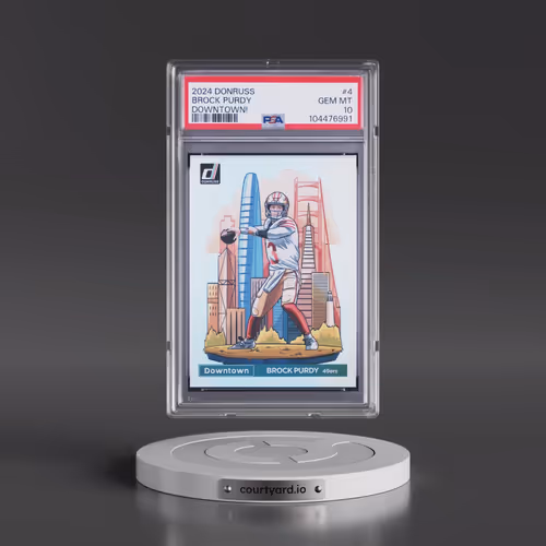 2024 Panini Donruss Downtown! #4 Brock Purdy (PSA 10 GEM MINT)
