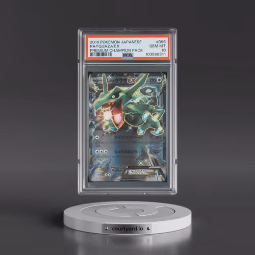 2016 Pokémon Premium Champion Pack #096 Rayquaza EX - Holo (PSA 10 GEM MINT)