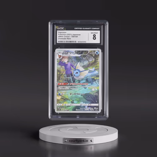 2021 VMAX Climax #189/184 Vaporeon - Character Rare Holo (CGC 8 NM-MT)