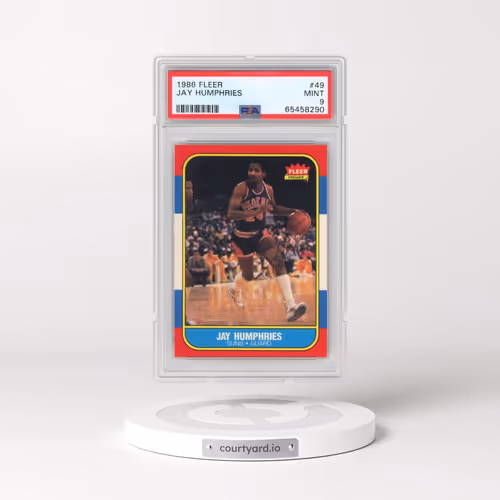 1986 Fleer #49 Jay Humphries (PSA 9 MINT)