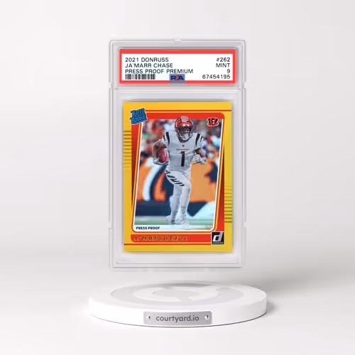 2021 Panini Donruss #262 JA'Marr Chase - Premium (PSA 9 MINT)