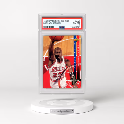 1993 Upper Deck All-NBA #AN4 Michael Jordan (PSA 8 NM-MT)