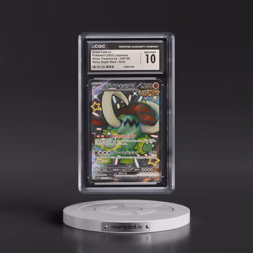 2023 Shiny Treasure ex #330/190 Great Tusk ex (CGC 10 GEM MINT)