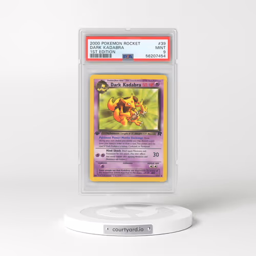 2000 Pokémon Rocket #39 Dark Kadabra - 1st Edition (PSA 9 MINT)