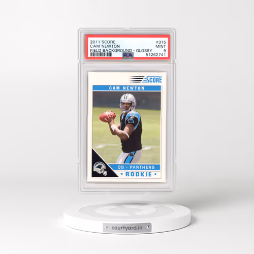 2011 Score #315 Cam Newton - Field Background-Glossy (PSA 9 MINT)