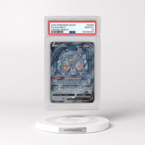 2023 Pokémon Sword and Shield Crown Zenith #GG48 Zacian V - Holo Full Art (PSA 10 GEM MINT)