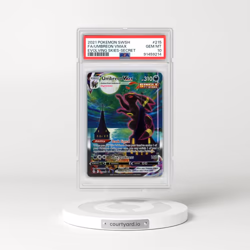 2021 Pokémon Sword & Shield Evolving Skies #215 Umbreon Vmax - Full Art Secret (PSA 10 GEM MINT)