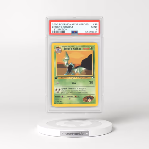 2000 Gym Heroes #39 Brock's Golbat - 1st Edition (PSA 9 MINT)