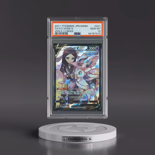 2021 Pokémon Sword & Shield Vmax Climax #231 Sylveon V - Holo Full Art (PSA 10 GEM MINT)