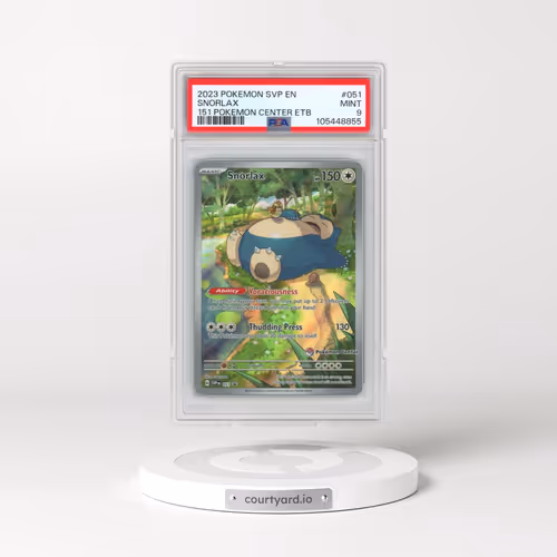 2023 Pokémon Svp EN-SV Black Star Promo #051 Snorlax - 151 Pokemon Center Elite Trainer Box (PSA 9 M