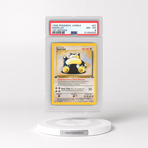 1999 Pokémon Jungle #27 Snorlax - 1st Edition (PSA 8 NM-MT)