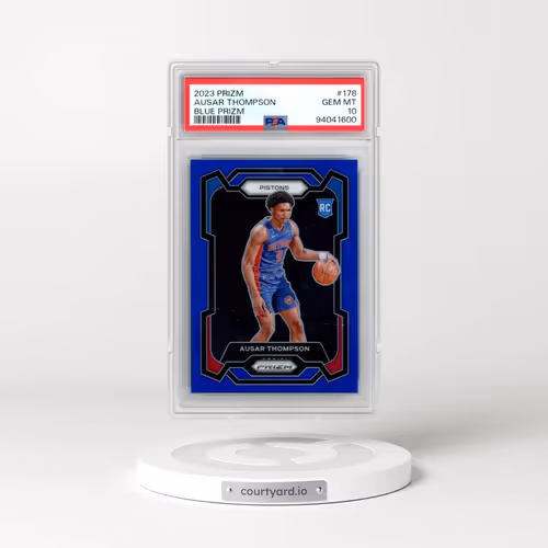 2023 Panini Prizm #178 Ausar Thompson - Blue Prizm (PSA 10 GEM MINT)