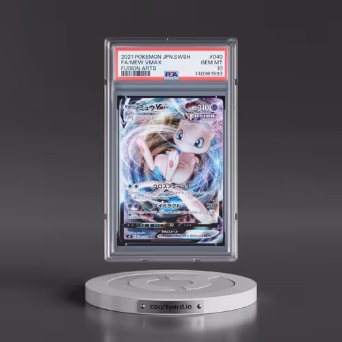 2021 Pokémon Sword & Shield Fusion Arts #040 Mew Vmax - Full Art (PSA 10 GEM MINT)