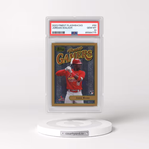 2023 Topps Finest Flashbacks #84 Jordan Walker (PSA 10 GEM MINT)