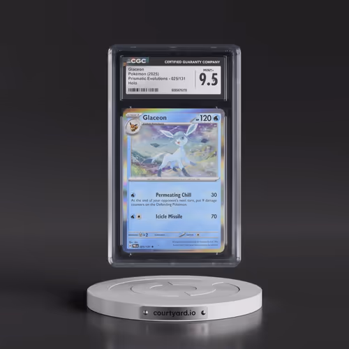 2025 Prismatic Evolutions - PRE EN #025/131 Glaceon - Holo (CGC 9.5 MINT+)