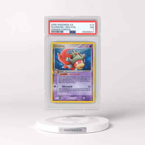2005 Pokémon EX Unseen Forces #14 Slowking - Reverse Foil (PSA 7 NM)