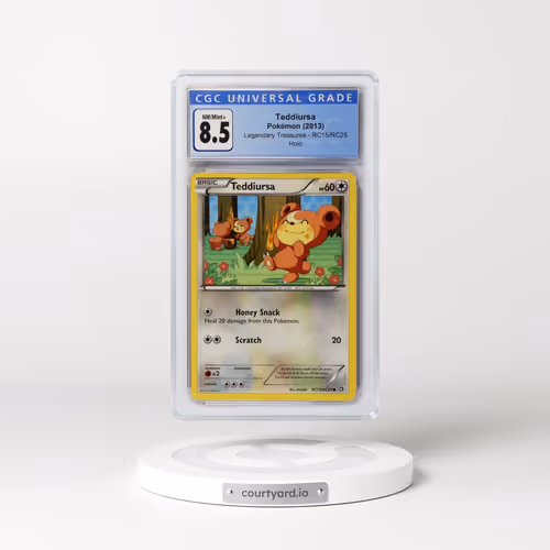 2013 Legendary Treasures #RC15/RC25 Teddiursa - Radiant Collection Holo (CGC 8.5 NM-MT+)