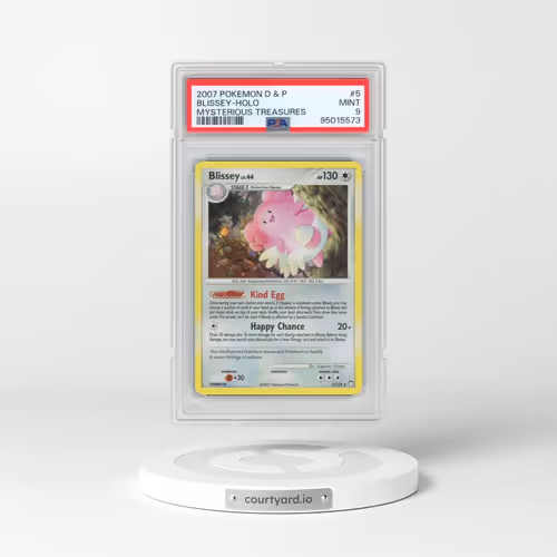2007 Pokémon Diamond & Pearl Mysterious Treasures #5 Blissey - Holo (PSA 9 MINT)