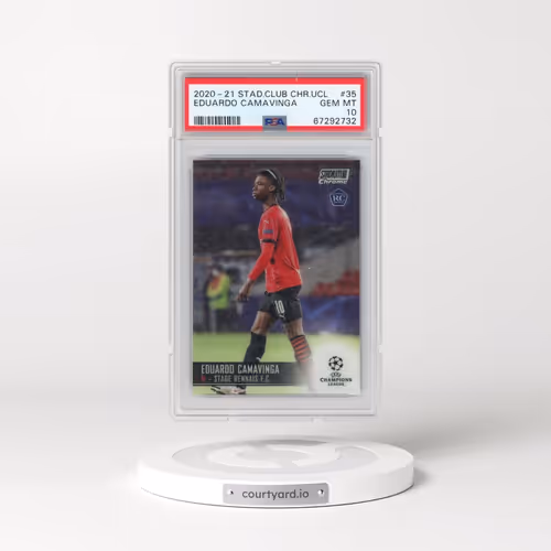 2020 Stadium Club Chrome UEFA Champions League #35 Eduardo Camavinga (PSA 10 GEM MINT)