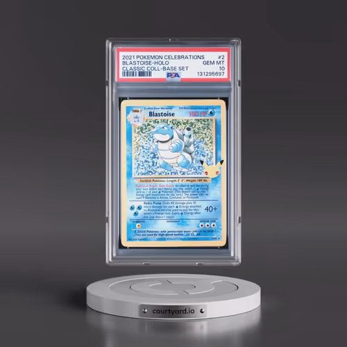 2021 Pokémon Celebrations Classic Collection #2 Blastoise - Holo (PSA 10 GEM MINT)