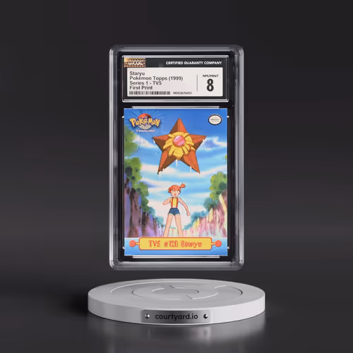 1999 Series 1 (Oval Nintendo Seal) #TV5 Staryu - First Print (Blue Topps Logo) (CGC 8 NM-MT)
