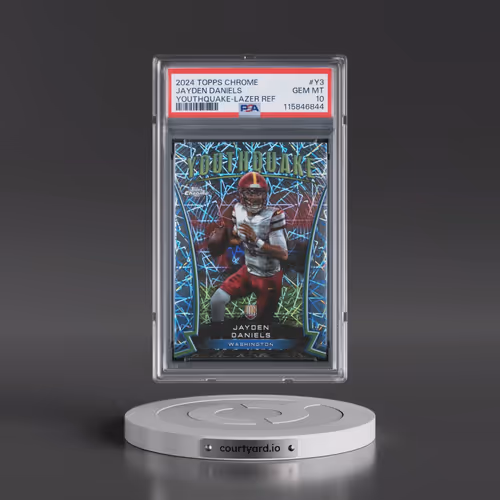 2024 Topps Chrome Youthquake #Y3 Jayden Daniels - Lazer Refractor (PSA 10 GEM MINT)