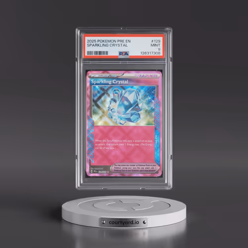 2025 Pokémon Pre EN-Prismatic Evolutions #129 Sparkling Crystal (PSA 9 MINT)