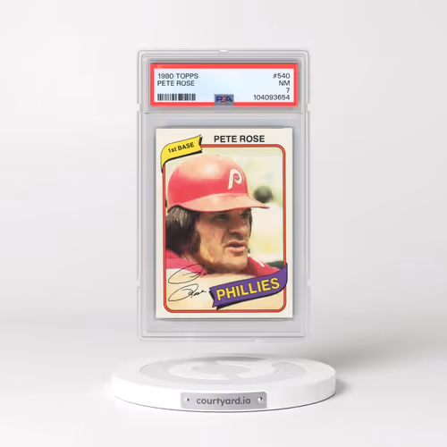 1980 Topps #540 Pete Rose (PSA 7 NM)
