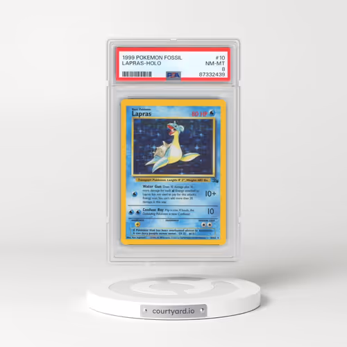 1999 Pokémon Fossil #10 Lapras - Holo (PSA 8 NM-MT)