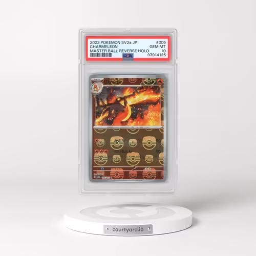 2023 Pokémon Sv2a-Pokemon 151 #005 Charmeleon - Reverse Holo Master Ball (PSA 10 GEM MINT)